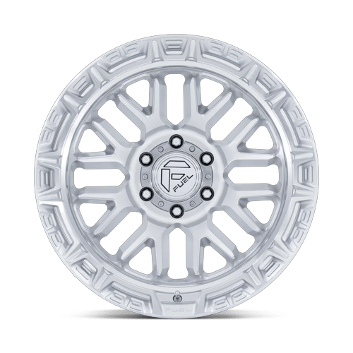 20x10 Fuel Off-Road FC890 Rail Gloss Silver W/ Machined Face Wheel 6x5.5 (-18mm)