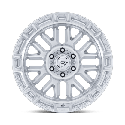 20x10 Fuel Off-Road FC890 Rail Gloss Silver W/ Machined Face Wheel 5x5 (-18mm)