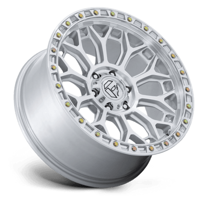 17x8.5 Fuel FC901 Talon Glossy Silver W/ Machined Face Wheel 6x5.5 (25mm)