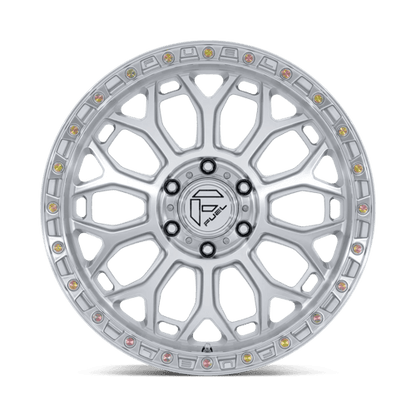 17x8.5 Fuel FC901 Talon Glossy Silver W/ Machined Face Wheel 6x5.5 (25mm)
