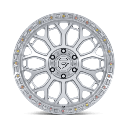 20x9 Fuel Off-Road FC901 Talon Glossy Silver W/ Machined Face Wheel 6x5.5 (1mm)