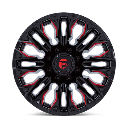 20x9 Fuel Off-Road D823 Flame Gloss Black Milled W/ Candy Red Wheel 8x180 (20mm)