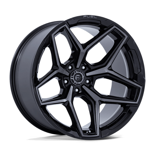 17x9 Fuel Off-Road FC854 Flux Gloss Black Brushed Gray Tint Wheel 5x5 (-12mm)