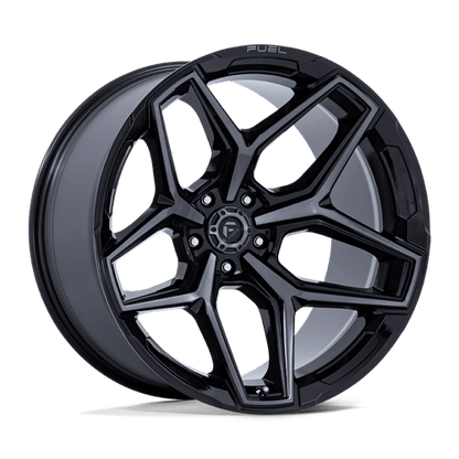17x9 Fuel Off-Road Flux Gloss Black Brushed Face W/ Gray Tint Wheel 5x5 (-12mm)
