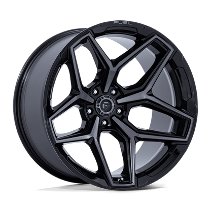 17x9 Fuel Off-Road Flux Gloss Black Brushed Face With Gray Tint Wheel 5x5 (1mm)