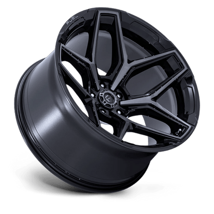 17x9 Fuel Off-Road Flux Gloss Black Brushed Face With Gray Tint Wheel 5x5 (1mm)