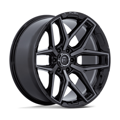 18x9 Fuel Off-Road FC854 Flux Gloss Black Brushed Gray Tint Wheel 6x5.5 (30mm)