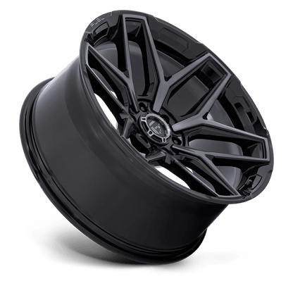 22x10 Fuel Flux Gloss Black Brushed Face With Gray Tint Wheel 8x170 (-18mm)