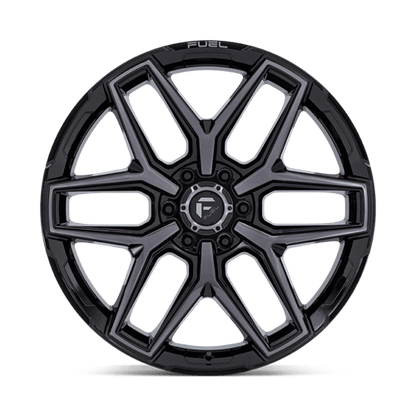 18x9 Fuel Off-Road FC854 Flux Gloss Black Brushed Gray Tint Wheel 6x5.5 (30mm)