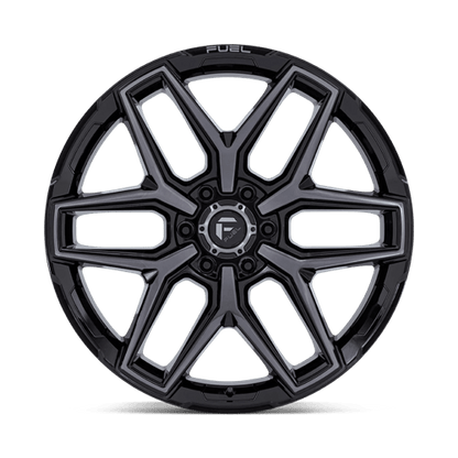 24x10 Fuel Off-Road FC854 Flux Gloss Black Brushed Gray Tint Wheel 6x135 (0mm)