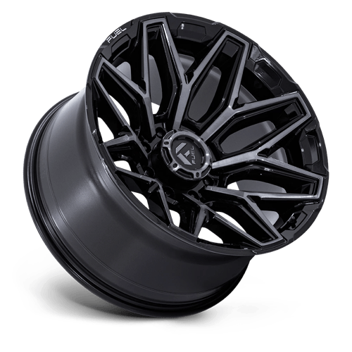 20x9 Fuel FC854 Flux Gloss Black Brushed Face With Gray Tint Wheel 8x170 (1mm)