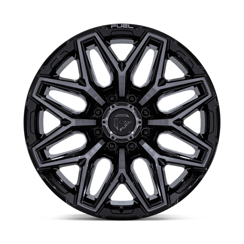 20x9 Fuel Flux Gloss Black Brushed Face With Gray Tint Wheel 8x6.5 (1mm)