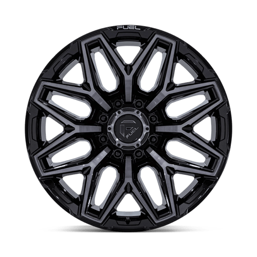 20x9 Fuel FC854 Flux Gloss Black Brushed Face With Gray Tint Wheel 8x170 (1mm)