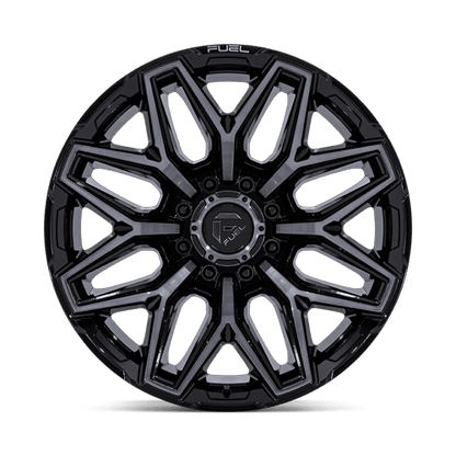 20x10 Fuel Flux Gloss Black Brushed Face With Gray Tint Wheel 8x170 (-18mm)