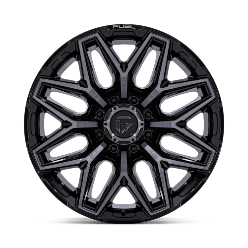 20x10 Fuel Flux Gloss Black Brushed Face With Gray Tint Wheel 8x180 (-18mm)