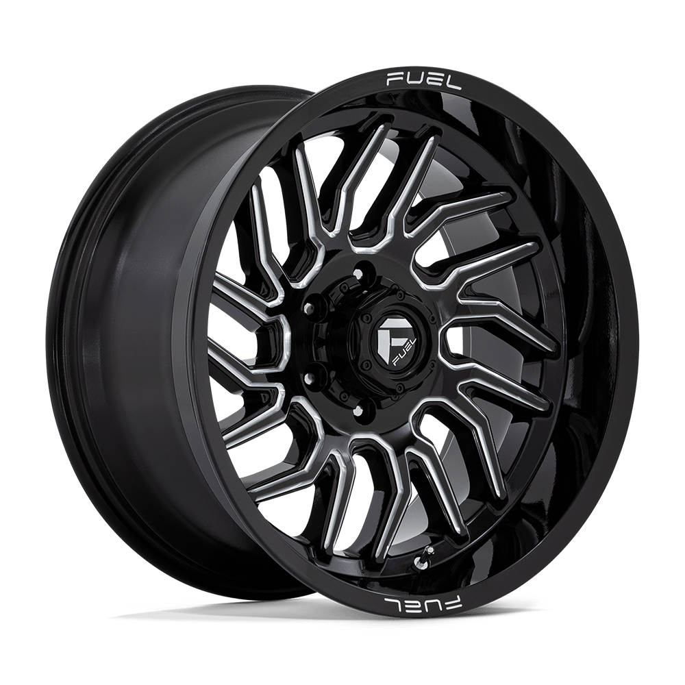 20x10 Fuel D807 Hurricane Gloss Black Milled Wheel 6x135 (-18mm)