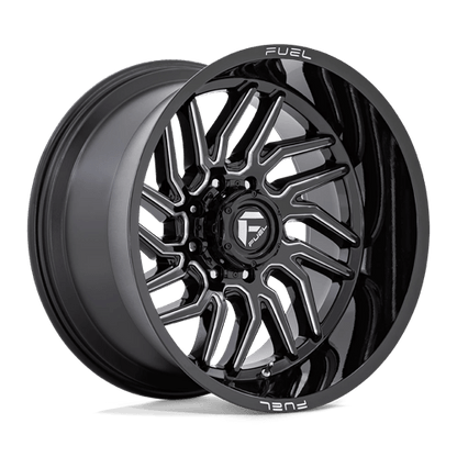 24x12 Fuel Off-Road D807 Hurricane Gloss Black Milled Wheel 5x150 (-44mm)