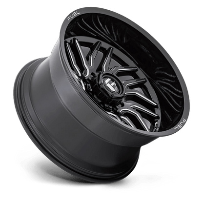 24x12 Fuel Off-Road D807 Hurricane Gloss Black Milled Wheel 5x150 (-44mm)