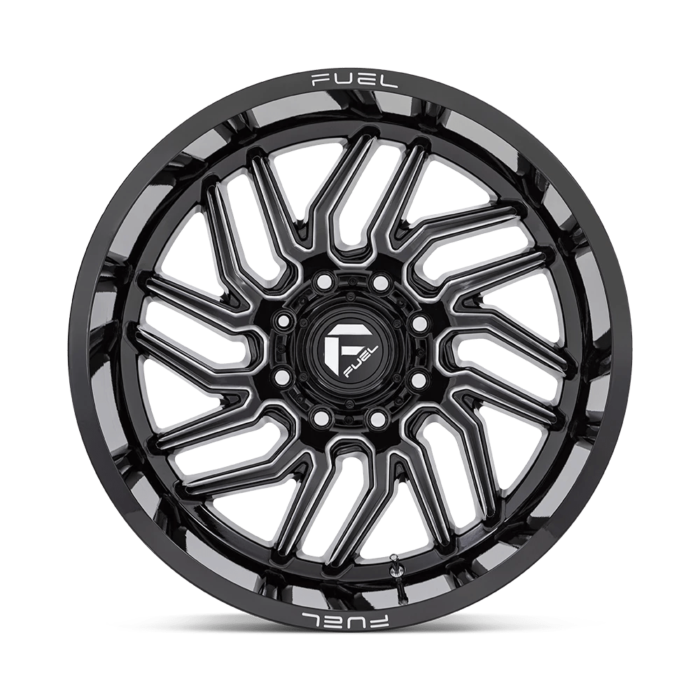 20x9 Fuel Off-Road D807 Hurricane Gloss Black Milled Wheel 5x150 (1mm)