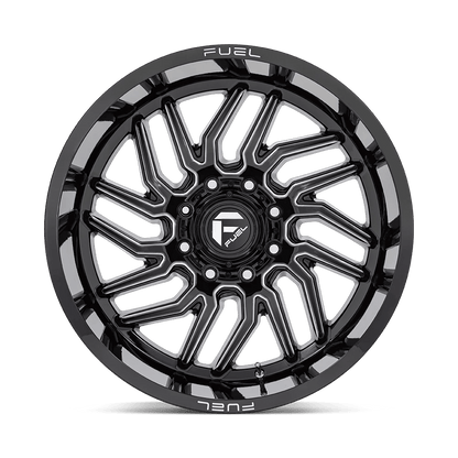 20x9 Fuel Off-Road D807 Hurricane Gloss Black Milled Wheel 5x150 (1mm)