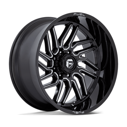 24x12 Fuel Off-Road D807 Hurricane Gloss Black Milled Wheel 8x170 (-44mm)
