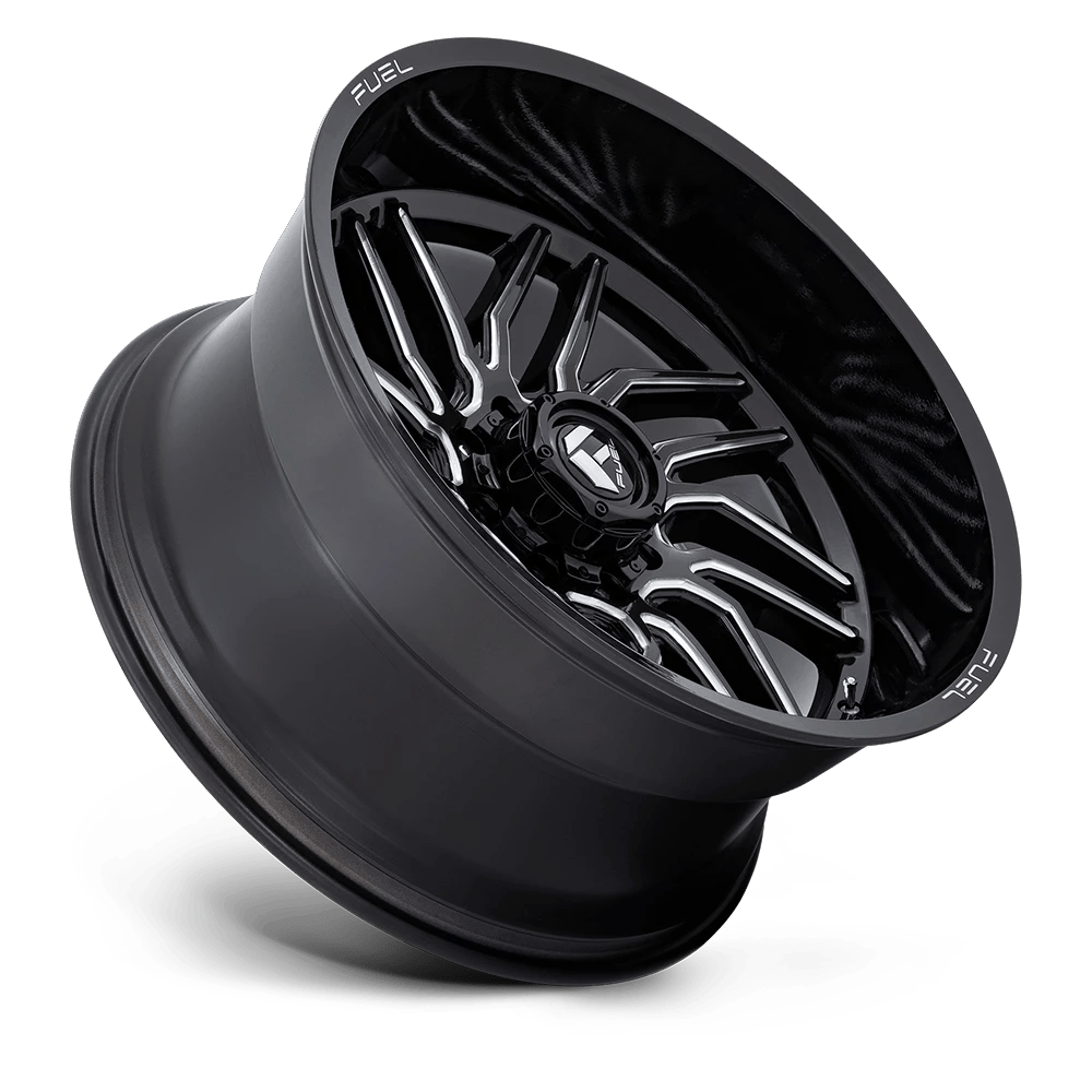 24x12 Fuel Off-Road D807 Hurricane Gloss Black Milled Wheel 8x170 (-44mm)