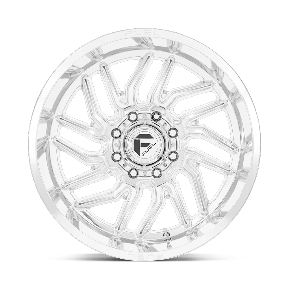 22x12 Fuel D809 Hurricane Polished Milled Wheel 5x5 (-44mm)