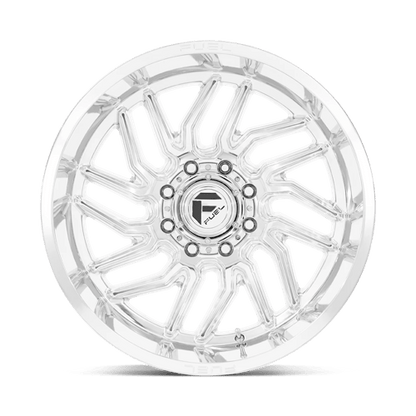 24x12 Fuel Off-Road D809 Hurricane Polished Milled Wheel 5x5 (-44mm)