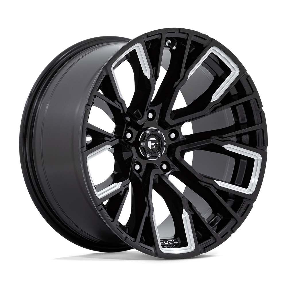 20x10 Fuel D849 Rebar Gloss Black Milled Wheel 5x5 (-18mm)
