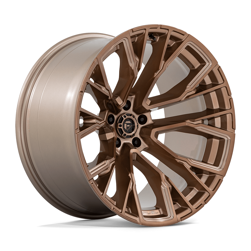 22x12 Fuel D850 Rebar Platinum Bronze Milled Wheel 5x5 (-44mm)