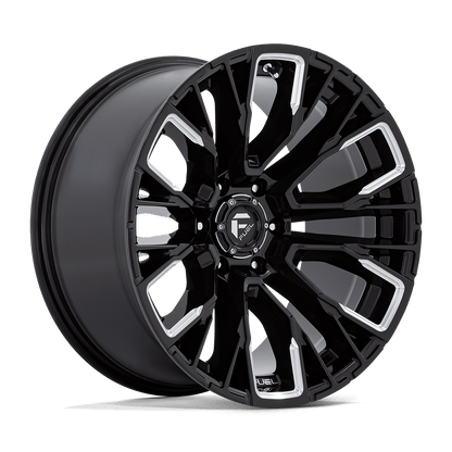 17x9 Fuel Off-Road D849 Rebar Gloss Black Milled Wheel 6x135 (1mm)