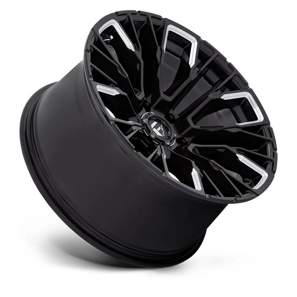 17x9 Fuel D849 Rebar Gloss Black Milled Wheel 6x5.5 (-12mm)