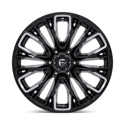 17x9 Fuel D849 Rebar Gloss Black Milled Wheel 6x5.5 (-12mm)