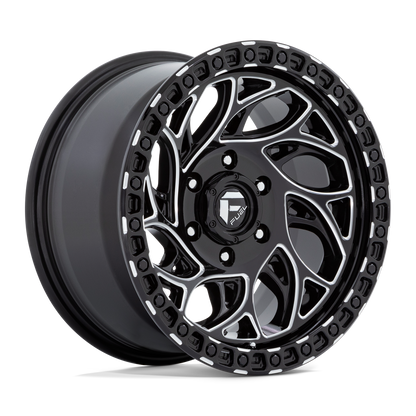 17x9 Fuel Off-Road D840 Runner OR Gloss Black Milled Wheel 5x5.5 (-12mm)