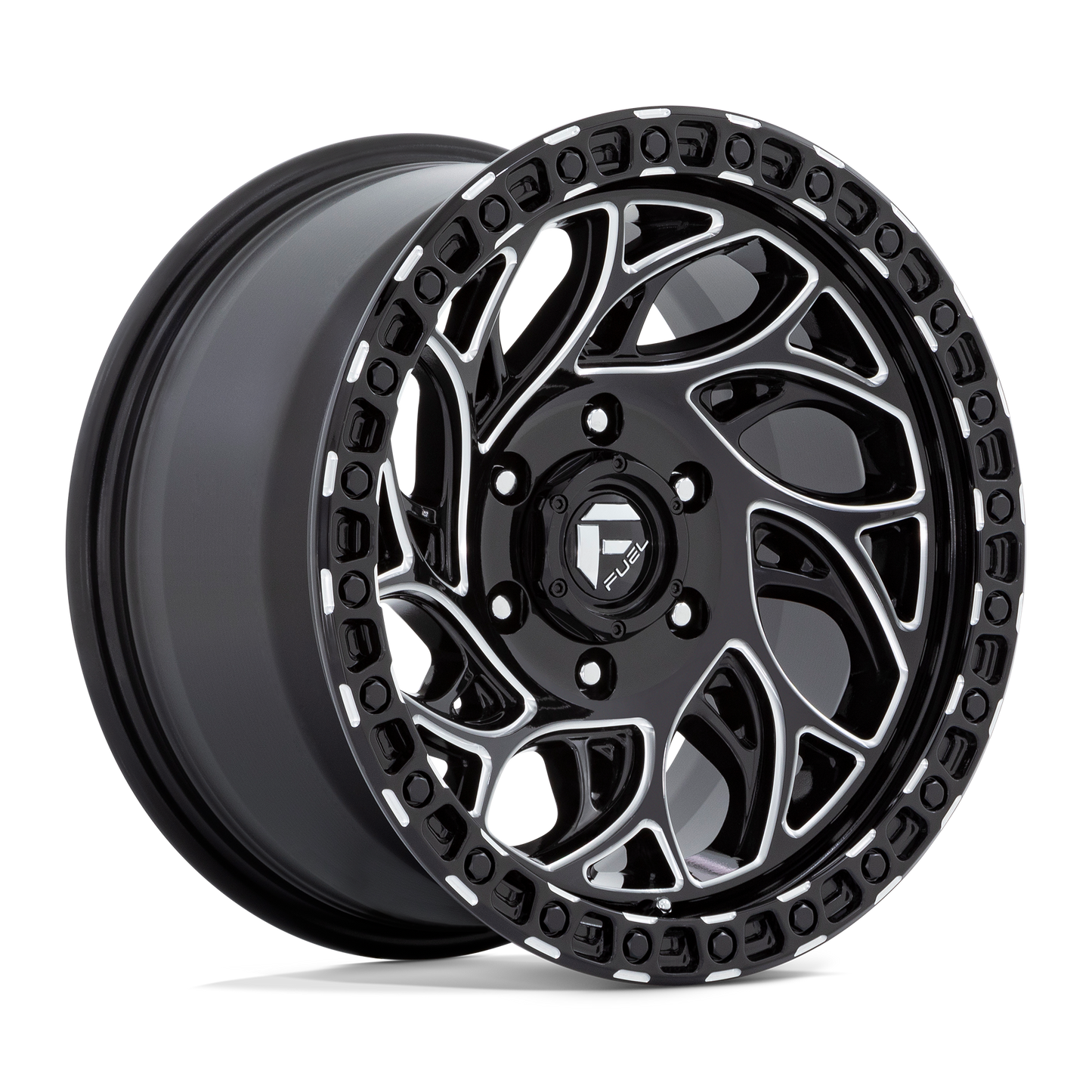 20x9 Fuel D840 Runner OR Gloss Black Milled Wheel 6x5.5 (20mm)