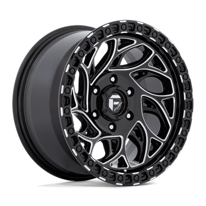 18x9 Fuel Off-Road D840 Runner OR Gloss Black Milled Wheel 5x5.5 (-12mm)