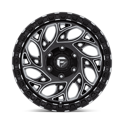 18x9 Fuel Off-Road D840 Runner OR Gloss Black Milled Wheel 6x4.5 (1mm)