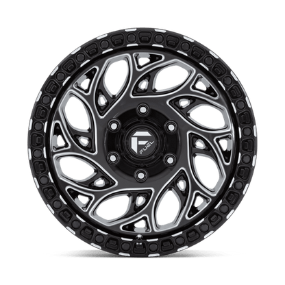 17x9 Fuel Off-Road D840 Runner OR Gloss Black Milled Wheel 6x4.5 (1mm)