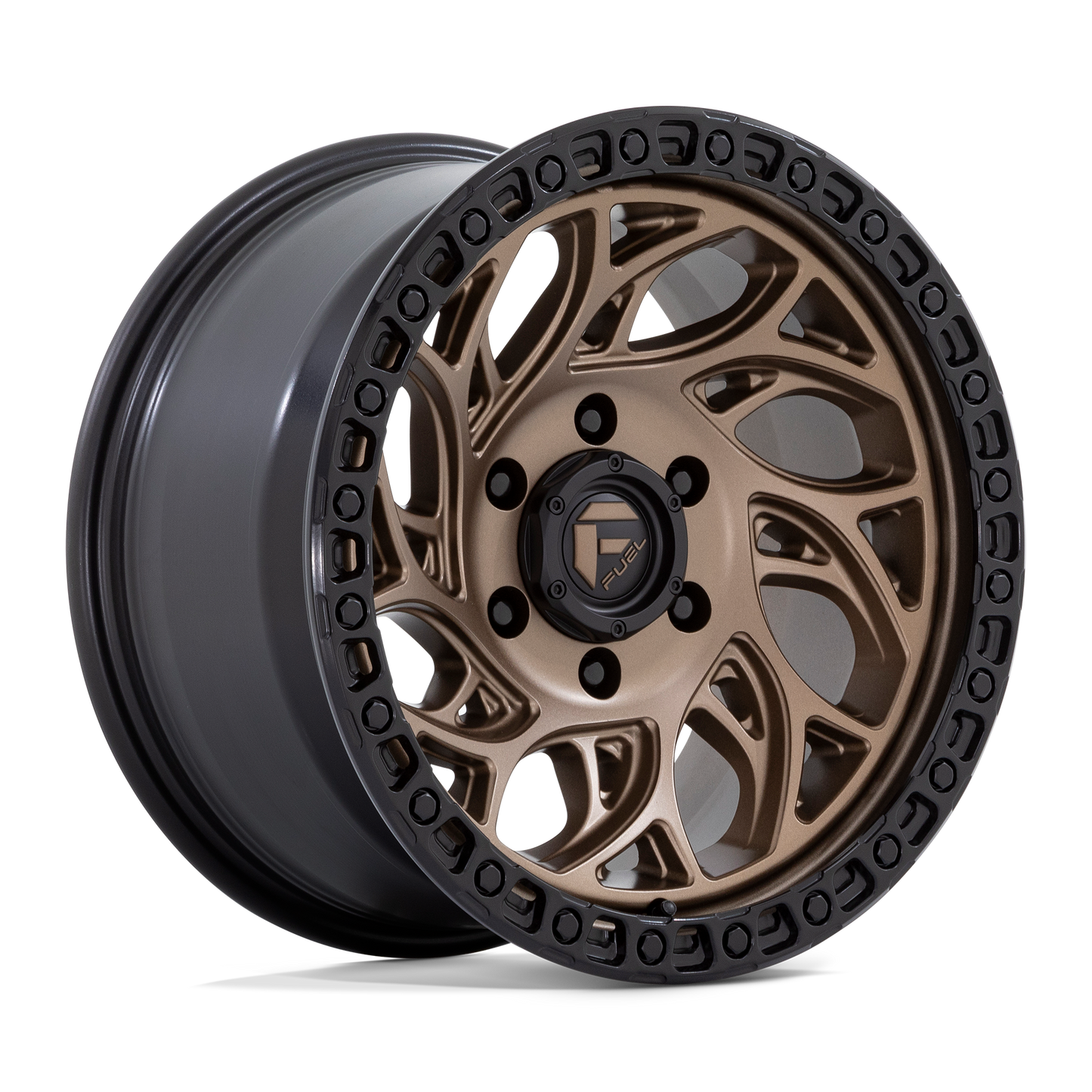 17x9 Fuel Off-Road D841 Runner OR Bronze With Black Ring Wheel 5x5 (1mm)