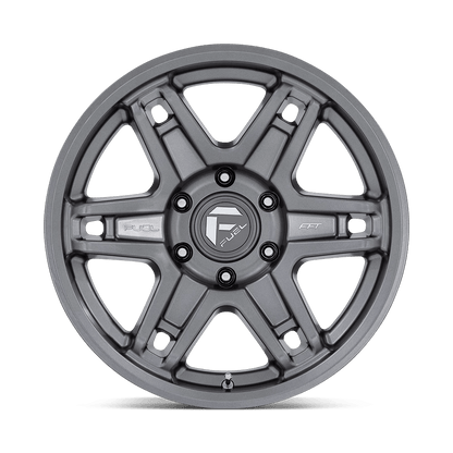 18x8.5 Fuel Off-Road D838 Slayer Matte Gunmetal Wheel 6x5.5 (-15mm)
