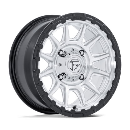 15x7 Fuel FV866 Piston Hyper Silver Machined Matte Black UTV Wheel 4x137 (10mm)