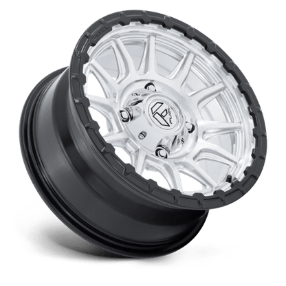 15x7 Fuel FV866 Piston Matte Black W/ Gloss Black Lip UTV Wheel 6x5.5 (38mm)