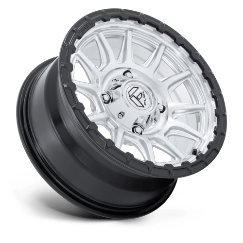 15x7 Fuel FV866 Piston Hyper Silver Machined Matte Black UTV Wheel 4x137 (10mm)