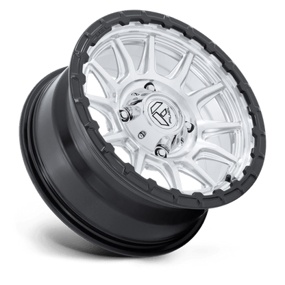 15x7 Fuel FV866 Piston Hyper Silver Machined Matte Black UTV Wheel 5x4.5 (10mm)