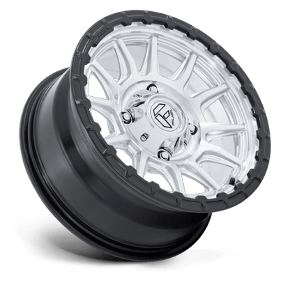 15x7 Fuel FV866 Piston Hyper Silver Machined Matte Black UTV Wheel 5x4.5 (38mm)