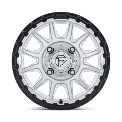 15x7 Fuel FV866 Piston Hyper Silver Machined Matte Black UTV Wheel 4x156 (38mm)