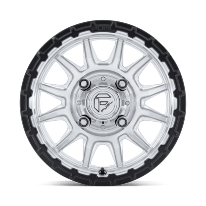 15x7 Fuel FV866 Piston Hyper Silver Machined Matte Black UTV Wheel 4x110 (10mm)