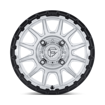 15x7 Fuel FV866 Piston Hyper Silver Machined Matte Black UTV Wheel 5x4.5 (10mm)