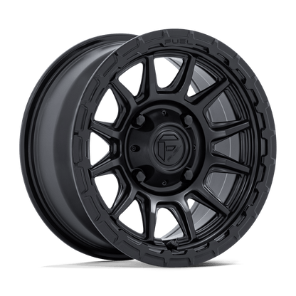 15x7 Fuel FV866 Piston Matte Black W/ Gloss Black Lip UTV Wheel 4x156 (38mm)