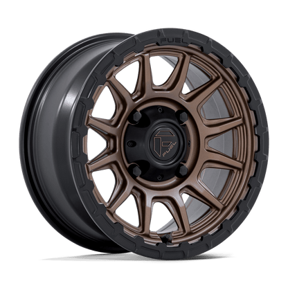 15x7 Fuel FV866 Piston Matte Bronze W Matte Black Lip UTV Wheel 4x156 (38mm)